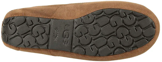 Shop UGG 圓頭套腳 舒適 百搭 時尚 樂福鞋 男款 栗色
