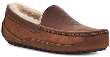 Lookbook UGG Ascot 牛皮革 輕便舒適 豆豆鞋 男款 栗色