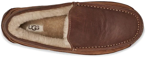 Shop UGG Ascot 牛皮革 輕便舒適 豆豆鞋 男款 栗色