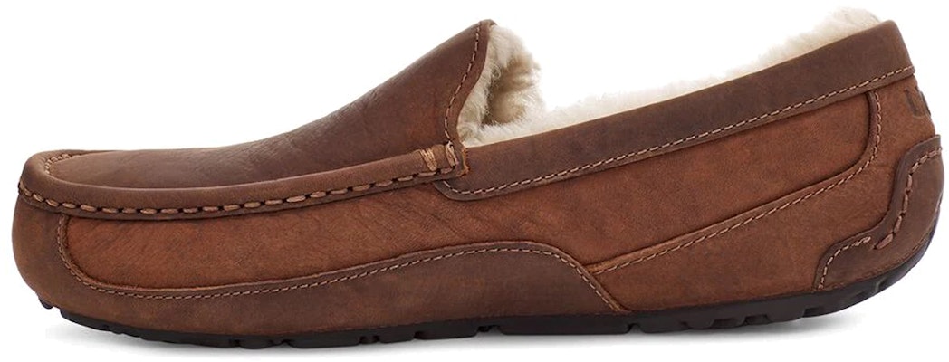 UGG Ascot 牛皮革 輕便舒適 豆豆鞋 男款 栗色 Buy UGG Ascot 牛皮革 輕便舒適 豆豆鞋 男款 栗色