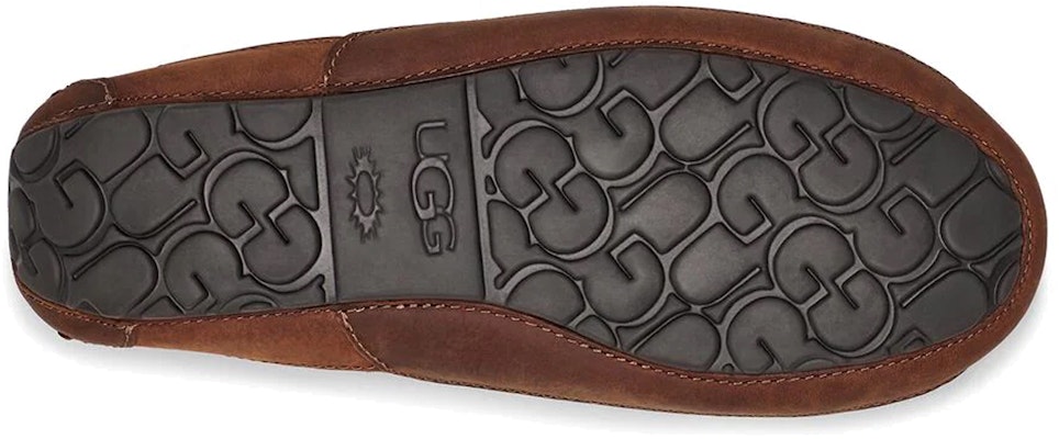 UGG Ascot 牛皮革 輕便舒適 豆豆鞋 男款 栗色 Details for UGG Ascot 牛皮革 輕便舒適 豆豆鞋 男款 栗色