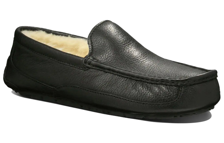 Lookbook UGG Ascot Leather Slipper 'Hitam' 5379-BLK