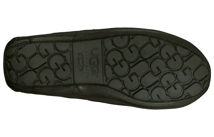 Details for UGG Ascot Leather Slipper 'Hitam' 5379-BLK