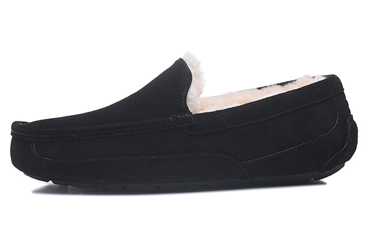 UGG Ascot Leather Slipper 'Black' 5775-BLK