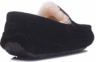 Purchase UGG Ascot 皮革拖鞋 保暖舒適 簡單慵懶運動休閒鞋 黑色