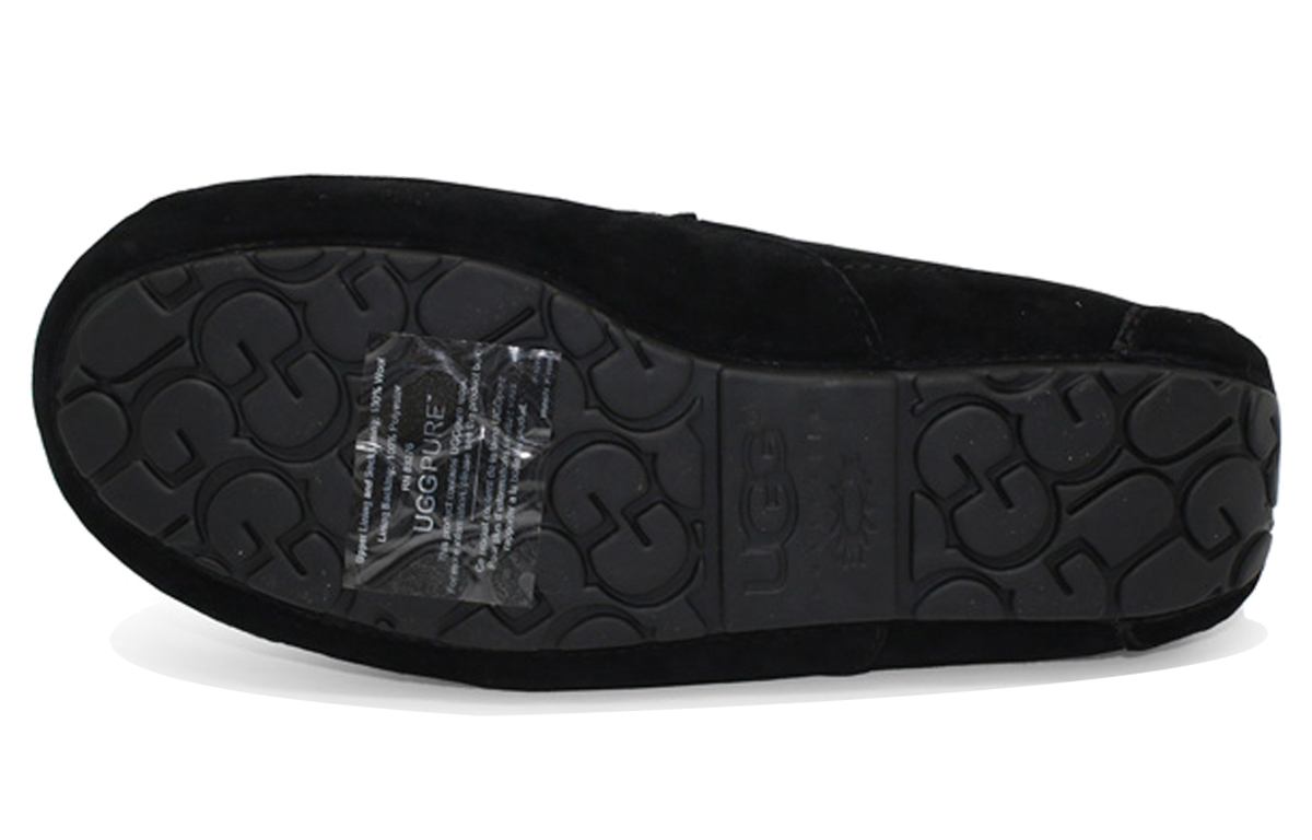 Details for UGG Ascot Leather Slipper 'Hitam' 5775-BLK