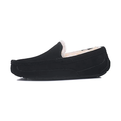 UGG Ascot Leather Slipper 'Black'