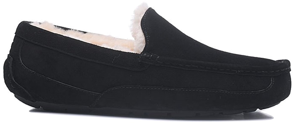 UGG Ascot Selipar Kulit 'Hitam' 5775-BLK Order UGG Ascot Selipar Kulit 'Hitam' 5775-BLK