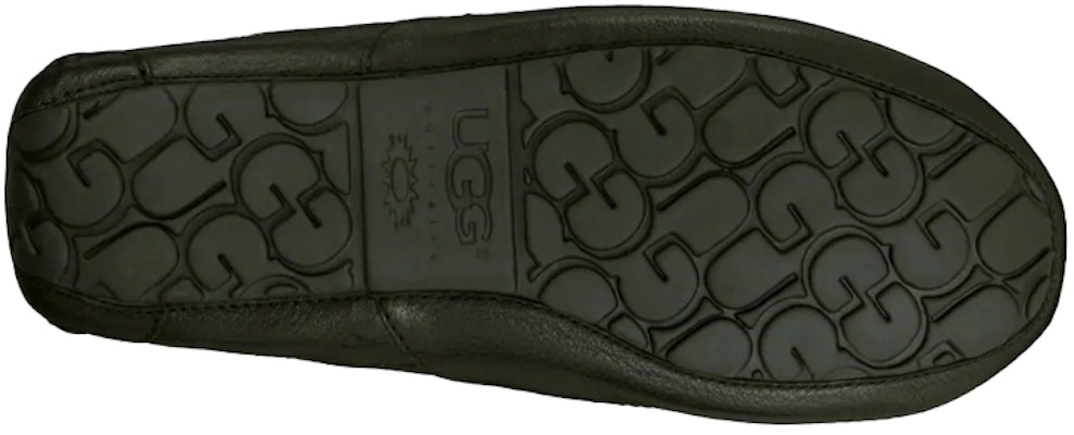 UGG Ascot Leather Slipper 'Hitam' 5379-BLK Details for UGG Ascot Leather Slipper 'Hitam' 5379-BLK