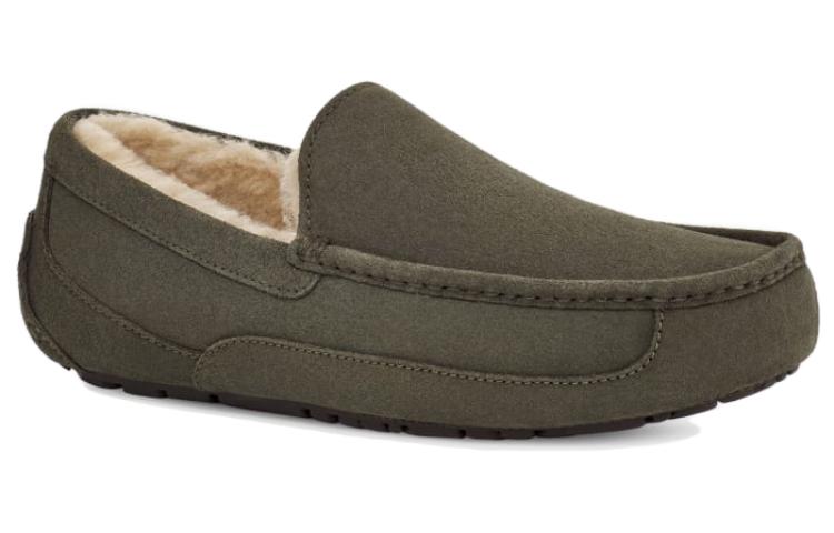 Lookbook UGG Ascot 絨面 圓頭套足 休閒鞋 男款 綠色