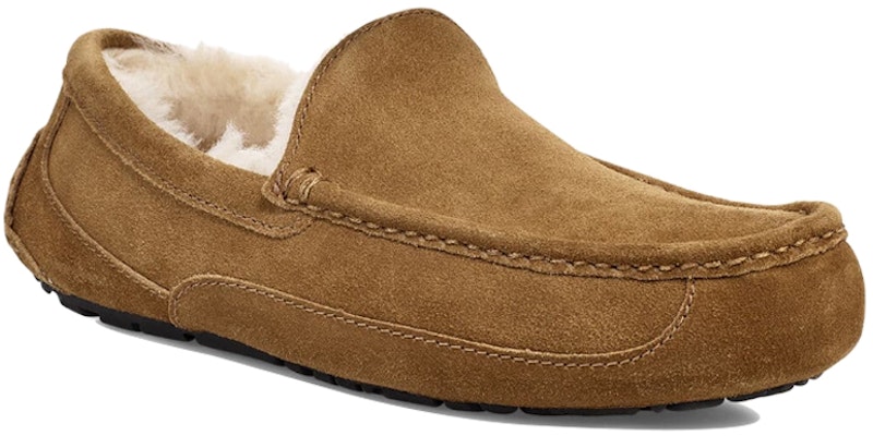UGG Ascot Slipper 'Chestnut Fleece Lined' Lelaki Kasut Rumah Berbulu Hangat 1101110-CHE Lookbook UGG Ascot Slipper 'Chestnut Fleece Lined' Lelaki Kasut Rumah Berbulu Hangat 1101110-CHE