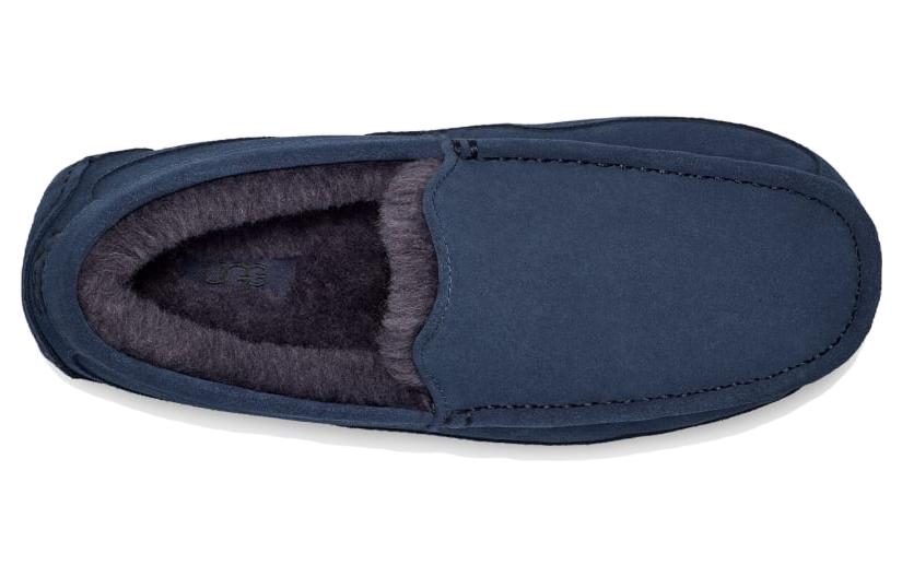 Lookbook UGG 休閒保暖平底 樂福鞋 男款 藍色