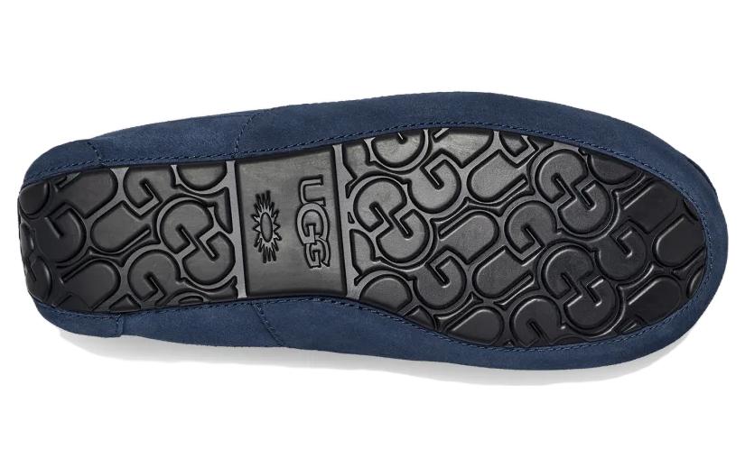 Shop UGG 休閒保暖平底 樂福鞋 男款 藍色