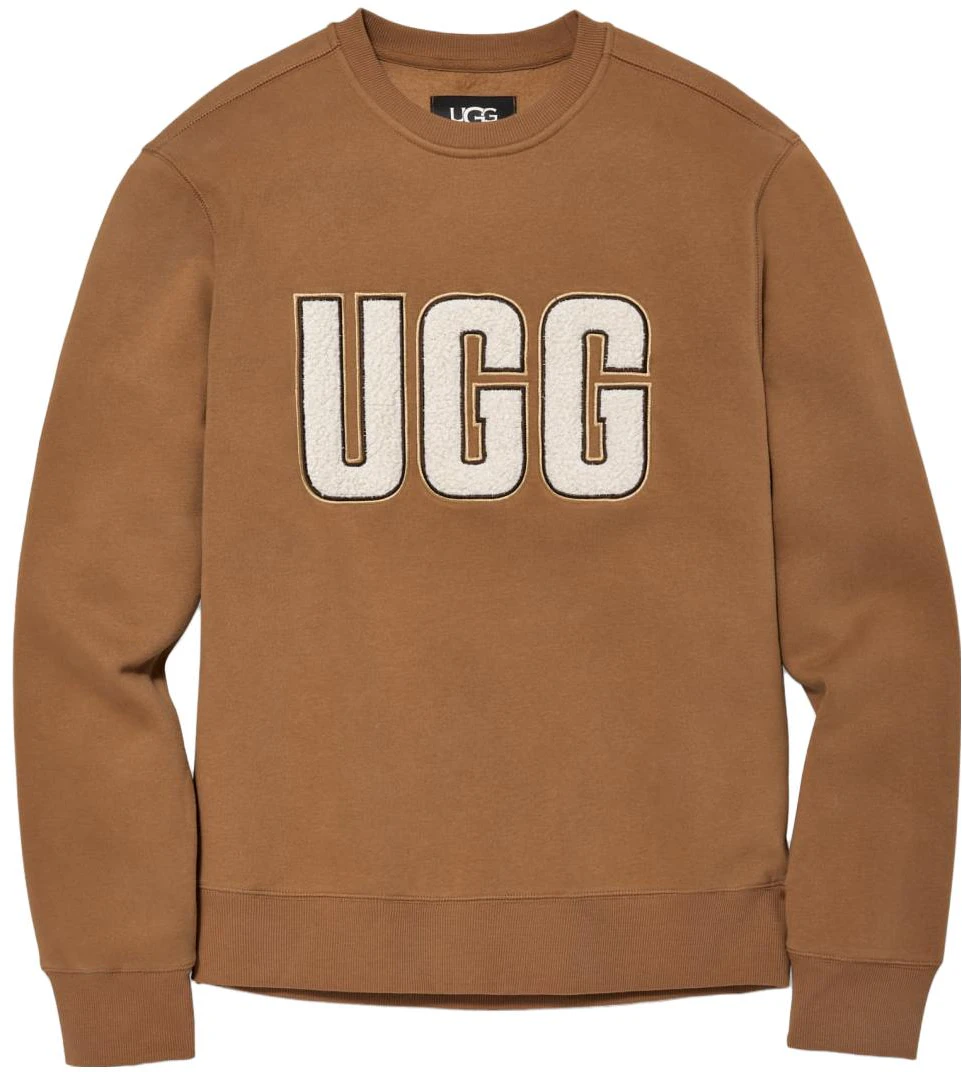 ugg-becker-fluff-logo-crewneck-brown-loose-fit-sweatshirt-1144325-che
