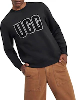 UGG Becker Fluff Logo Crewneck Sweatshirt Gray 1144325-TARR UGG Becker Fluff Logo Crewneck Sweatshirt Gray 1144325-TARR