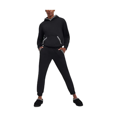 UGG Black Hoodie with Outline Print and Long Sleeves 1147090-TARR
