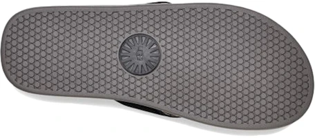 Details for UGG Brookside Flip 二層牛皮 簡約舒適 人字時尚涼拖 男款 黑色