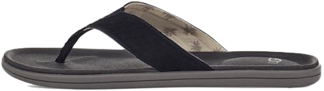 UGG Brookside Flip 二層牛皮 簡約舒適 人字時尚涼拖 男款 黑色 Buy UGG Brookside Flip 二層牛皮 簡約舒適 人字時尚涼拖 男款 黑色