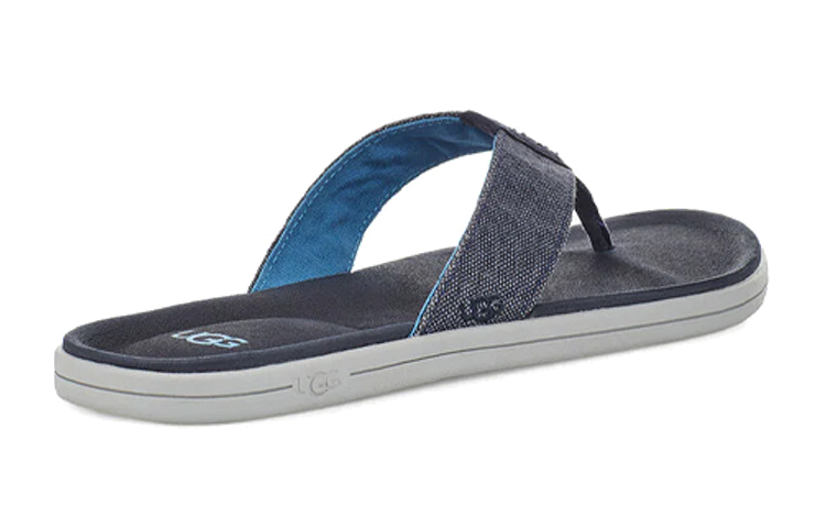 Shop UGG Brookside Slide 簡約休閒人字拖鞋 藍色