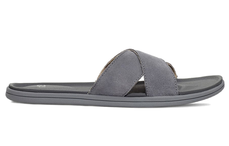 Order UGG Brookside Slide 交叉沙灘時尚拖鞋 灰色