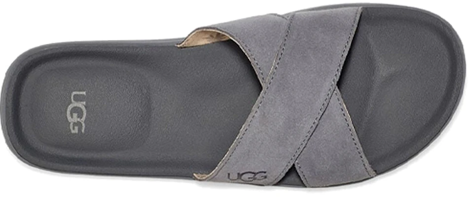 UGG Brookside Slide 交叉沙灘時尚拖鞋 灰色 Shop UGG Brookside Slide 交叉沙灘時尚拖鞋 灰色