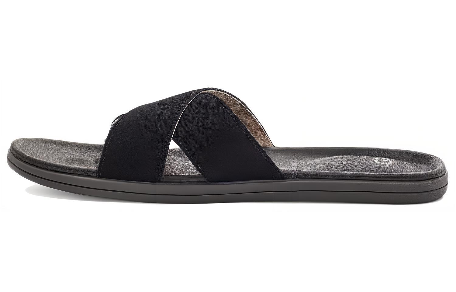 UGG Brookside Slide Beach Black Slippers 1113093-BLK