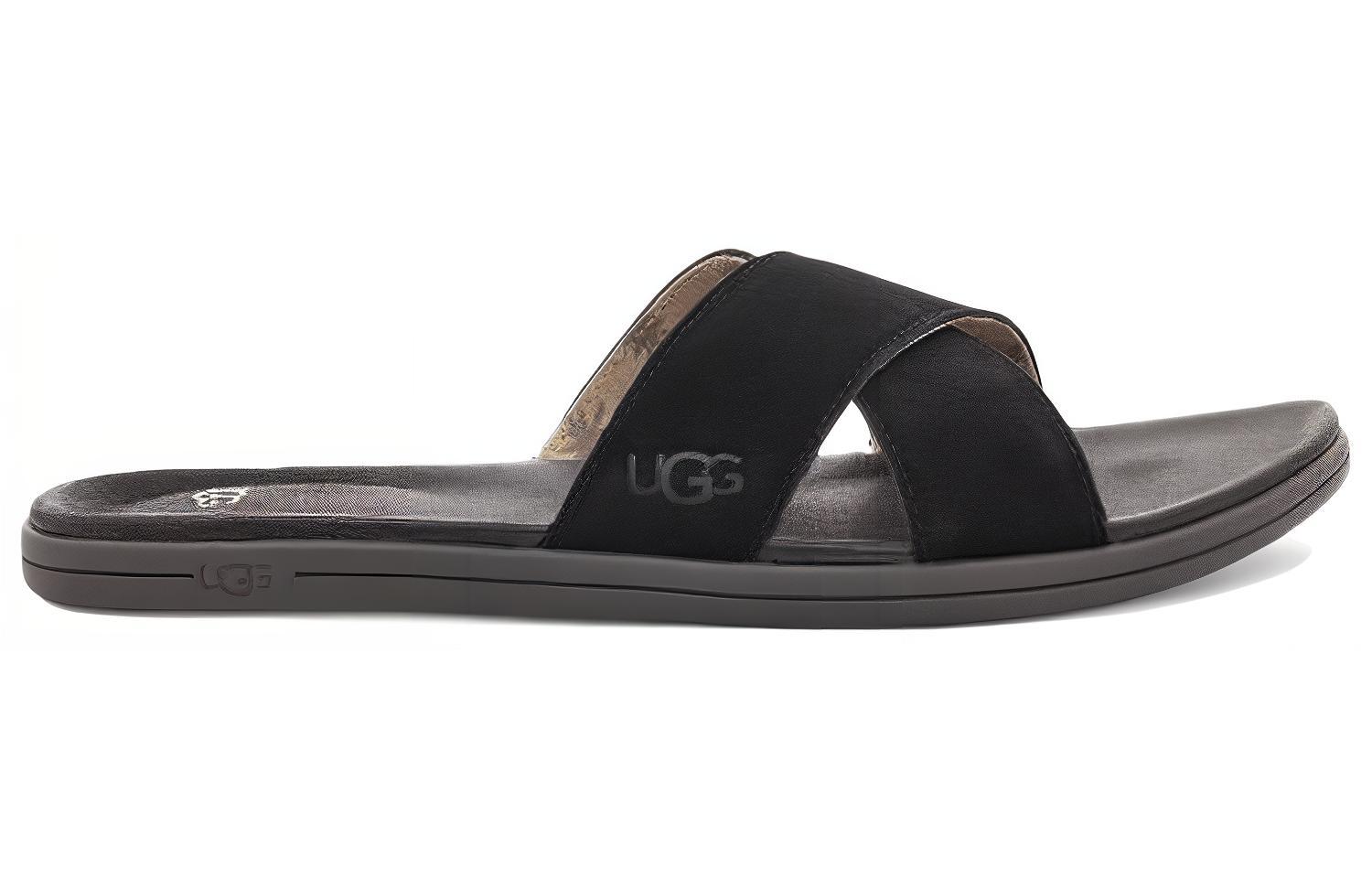 Order UGG Brookside Slide Beach Black Hausschuhe 1113093-BLK