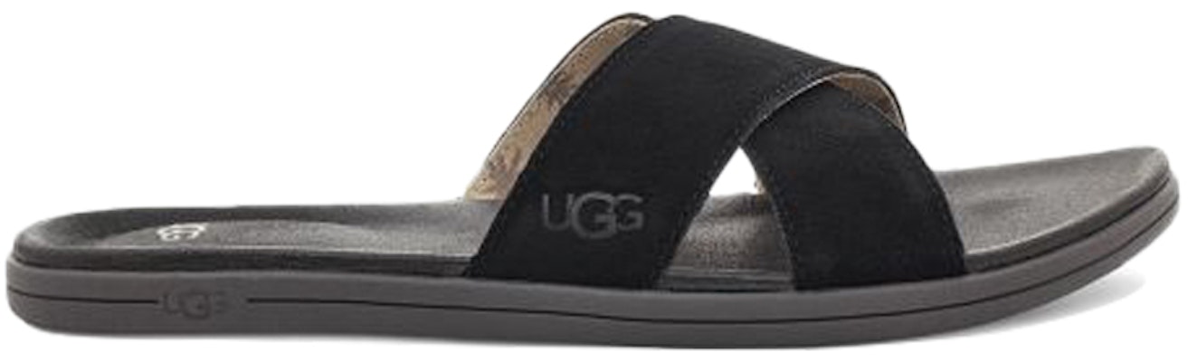 UGG Brookside Slide Beach Black Slippers 1113093-BLK Order UGG Brookside Slide Beach Black Slippers 1113093-BLK