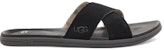 UGG Brookside Slide Beach Black Selipar Lelaki Perempuan 1113093-BLK
