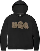 UGG Bubble Logo Hoodie Black Unisex Pullover Long-Sleeve Sweatshirt 1154336-TARR UGG Bubble Logo Hoodie Black Unisex Pullover Long-Sleeve Sweatshirt 1154336-TARR