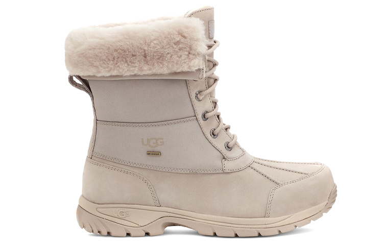 Order UGG Butte Mono 'Retro Shearling-Lined Martens Boot Gandum' 1120979-PUT