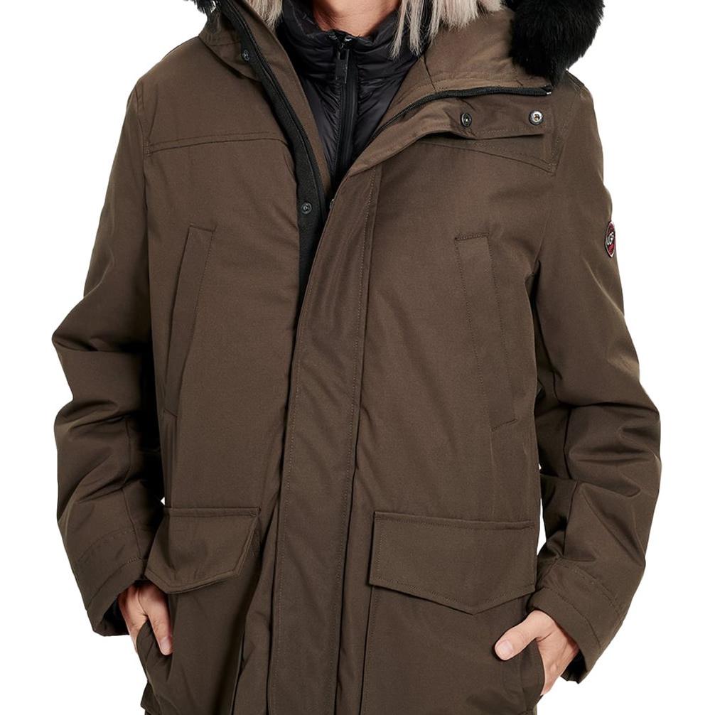 UGG Butte Parka Solid Zip Hooded Jacket Deep Olive 1105653-DOL