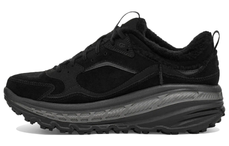 UGG CA805 Spill Seam Low Top Suede Shoes/Sneakers Black 1114150-BTNL