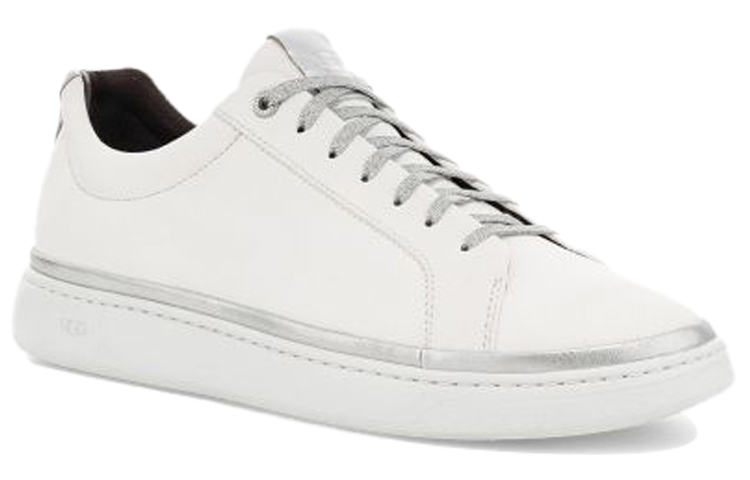 Lookbook UGG Cali- 羊皮 低筒繫帶休閒運動 時尚板鞋 男款 白銀