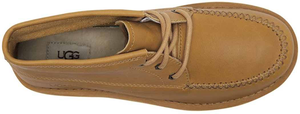 UGG 野營頭層牛皮 休閒 高筒 戶外靴 男款 小麥色 Shop UGG 野營頭層牛皮 休閒 高筒 戶外靴 男款 小麥色