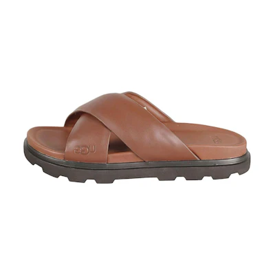 UGG Capitola Cross Slide Sandal 'Cognac'