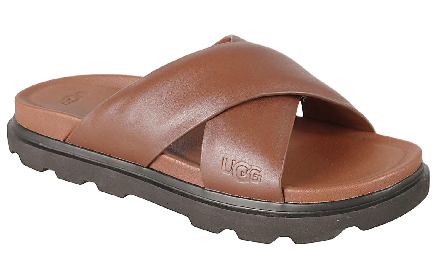 Lookbook UGGキャピトラ クロススライドサンダル（コニャック） 1153076-COG