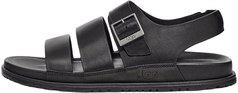 UGG 簡約休閒皮革涼拖 黑色 Buy UGG 簡約休閒皮革涼拖 黑色
