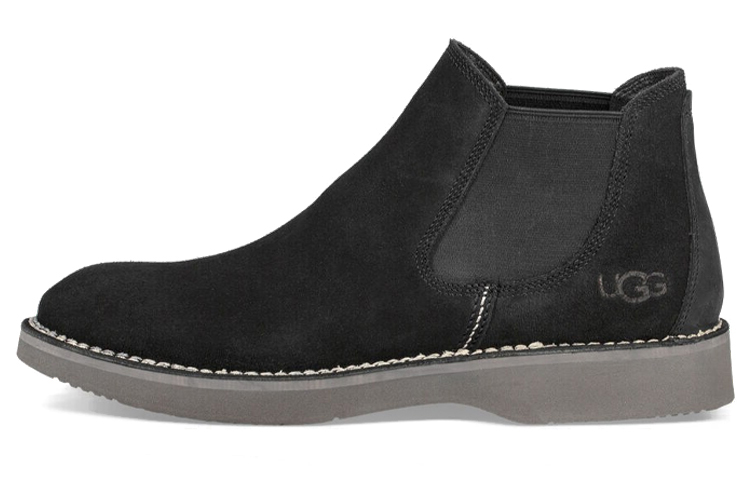 UGG Chelsea Boot 'Black Leather Retro' 1094373-BLK