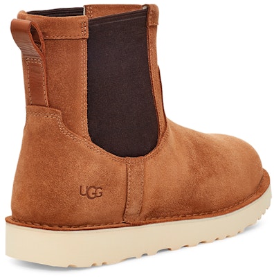 UGG 戶外露營 Chelsea 羊絨風格 時尚簡約 短中筒 切爾西靴 男款 栗子棕色 Shop UGG 戶外露營 Chelsea 羊絨風格 時尚簡約 短中筒 切爾西靴 男款 栗子棕色