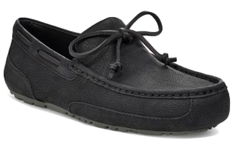 Lookbook UGG Chester 羊皮 時尚簡約 低筒運動休閒鞋 黑色