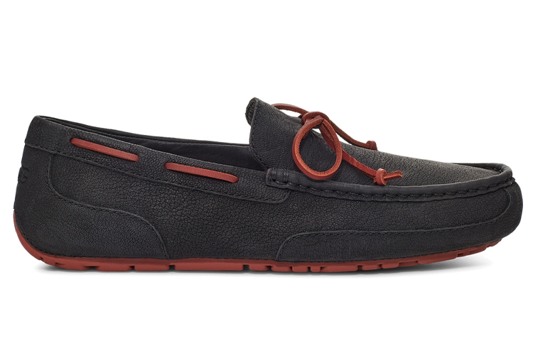 Order UGG Chester Kasut Sukan Santai Rendah Tahan Haus Bernafas Hitam Merah 1105611-BBHN