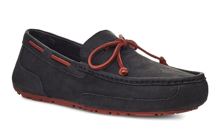 Lookbook UGG Chester Kasut Sukan Santai Rendah Tahan Haus Bernafas Hitam Merah 1105611-BBHN