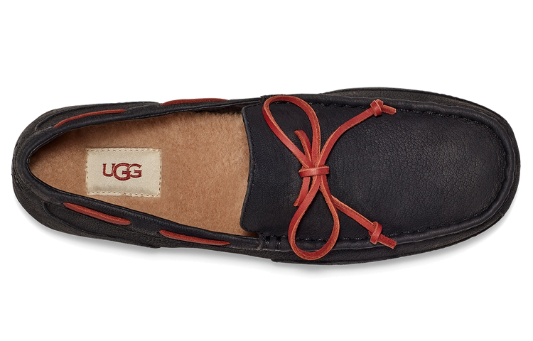 Shop UGG Chester Kasut Sukan Santai Rendah Tahan Haus Bernafas Hitam Merah 1105611-BBHN