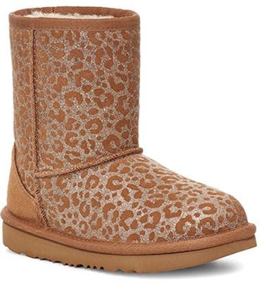 (Preschool) UGG Classic II Glitter Leopard Fleece Lined Brown 1112388T-CHE Lookbook (Preschool) UGG Classic II Glitter Leopard Fleece Lined Brown 1112388T-CHE