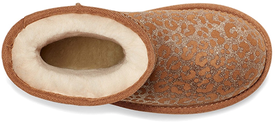 (Preschool) UGG Classic II Glitter Leopard Fleece Lined Brown 1112388T-CHE Shop (Preschool) UGG Classic II Glitter Leopard Fleece Lined Brown 1112388T-CHE