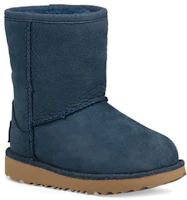 Lookbook UGG 經典 II 防水 英倫保暖簡約中筒雪地靴 小童 海軍藍
