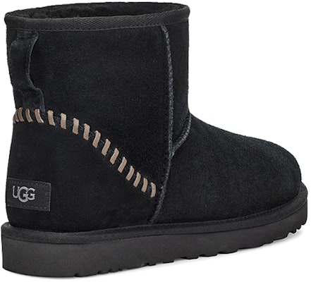 UGG 클래식 미니 데코 스웨이드 부츠 '블랙' 1115565-BLK Shop UGG 클래식 미니 데코 스웨이드 부츠 '블랙' 1115565-BLK