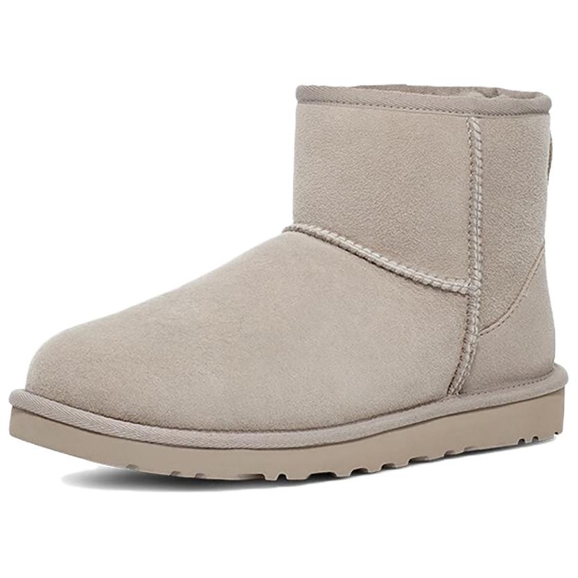 Lookbook UGG 羊皮毛一體 圓頭套穿 低筒 雪地靴 男款 火山岩色