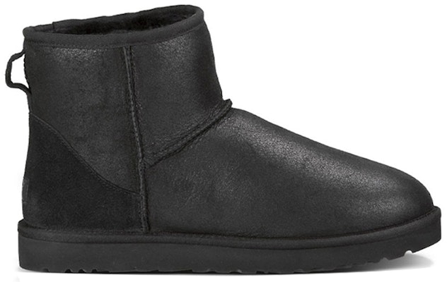 UGG Classic Mini Bomber High Top Shearling Snow Boots Black